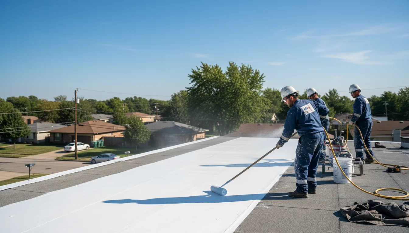 Commercial roof coating in Effie, LA near me